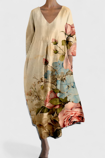 Evangeline | Col en V Robe Longue