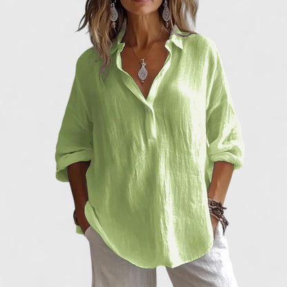 Juliana | Décontracté Col en V Blouse