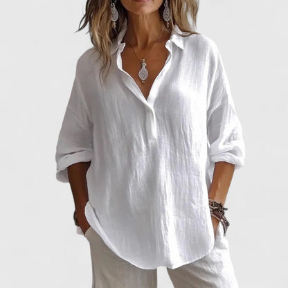 Juliana | Décontracté Col en V Blouse