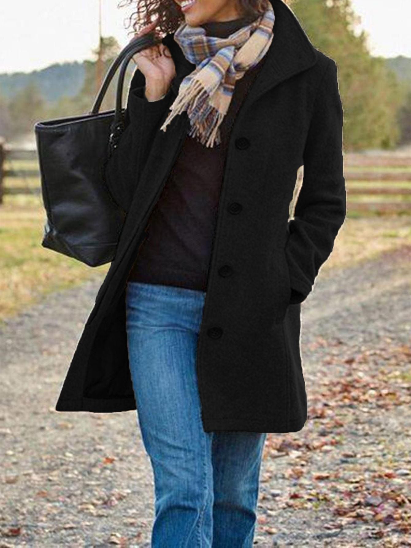Lila | Manteau Long en Laine Rétro