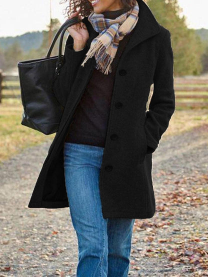 Lila | Manteau Long en Laine Rétro