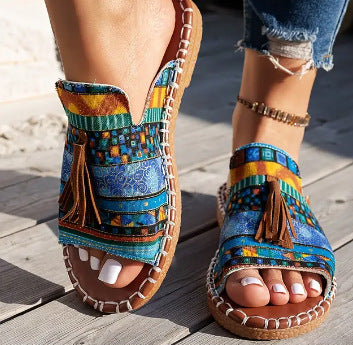 Isaure | Sandales Tissées Ergonomiques