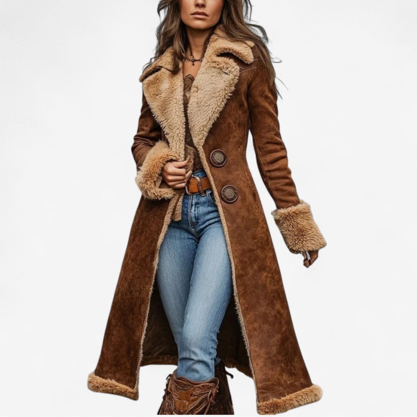 Céleste | Manteau Long d'Hiver Élégant
