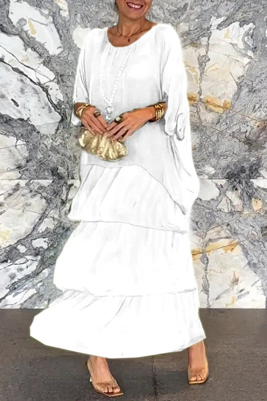 Amélie | Robe Superposée en Mousseline