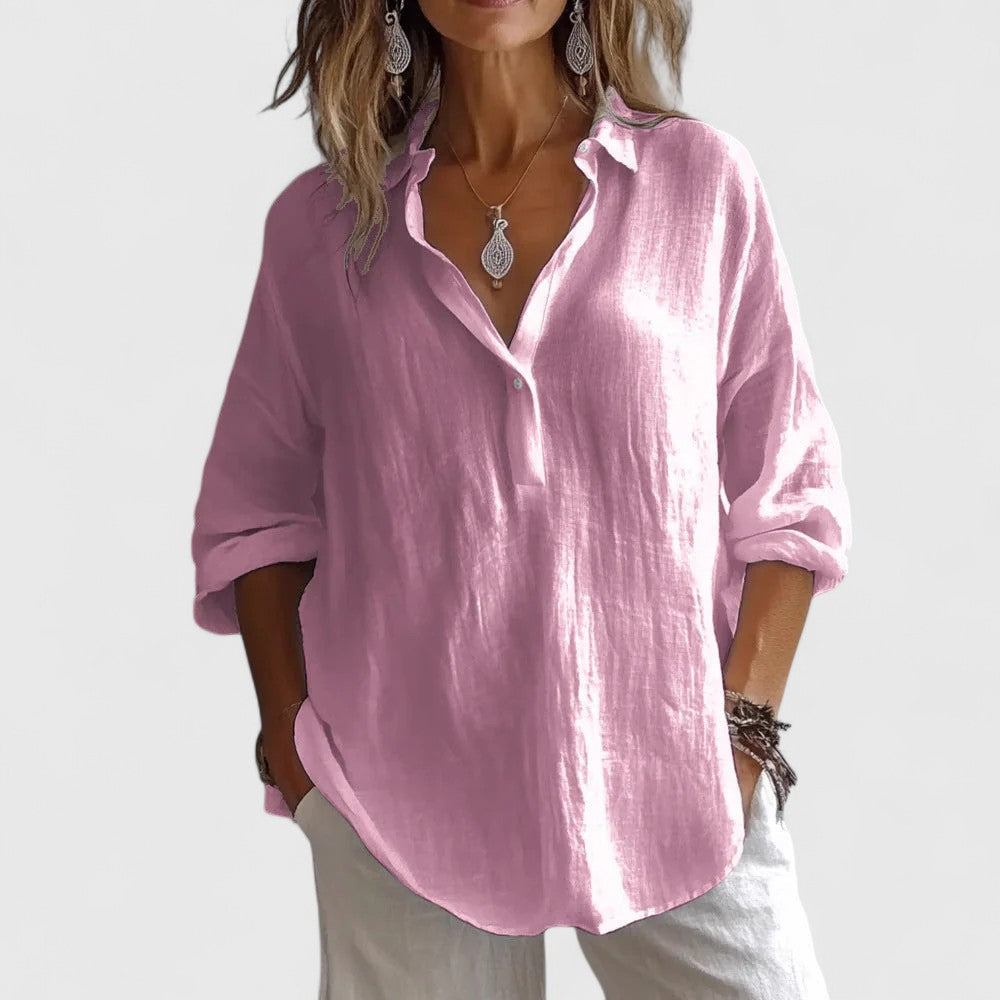Juliana | Décontracté Col en V Blouse