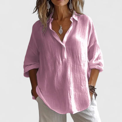 Juliana | Décontracté Col en V Blouse