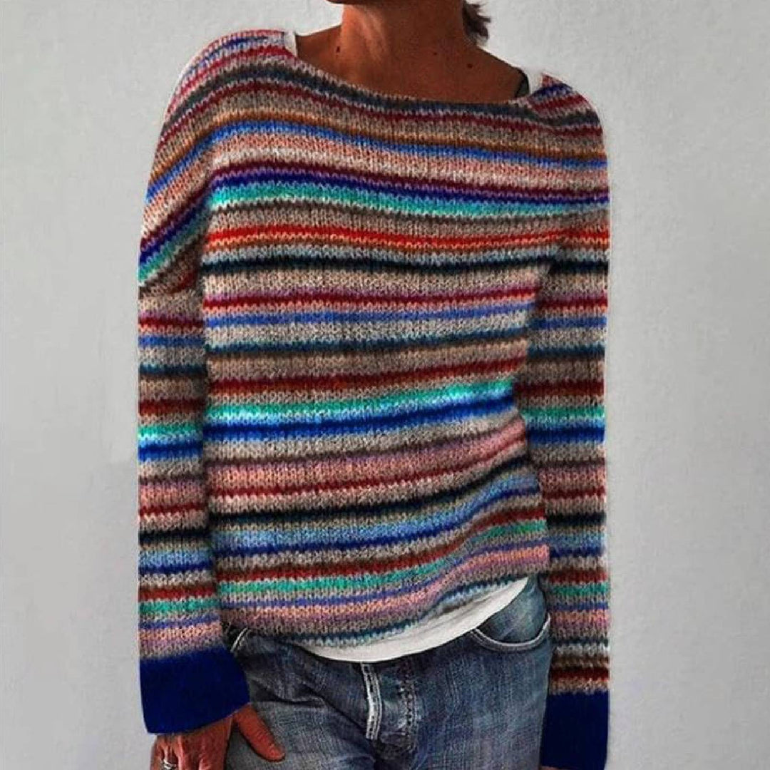 Amélie | Pull Scandinave Rétro Tricoté