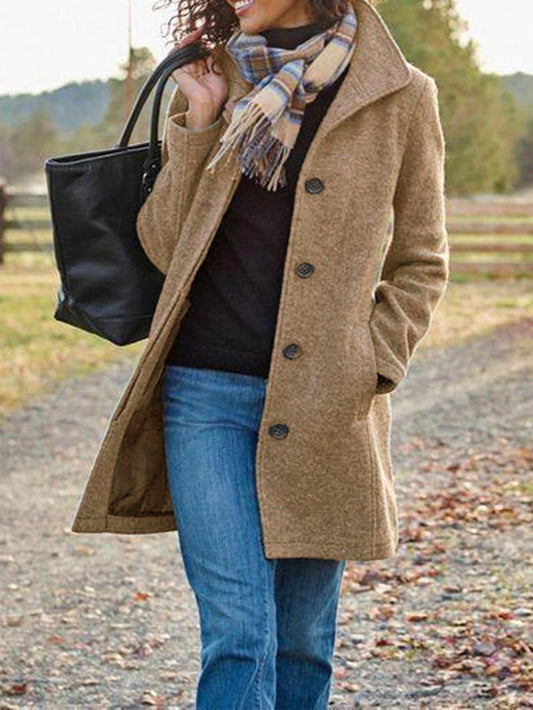 Lila | Manteau Long en Laine Rétro