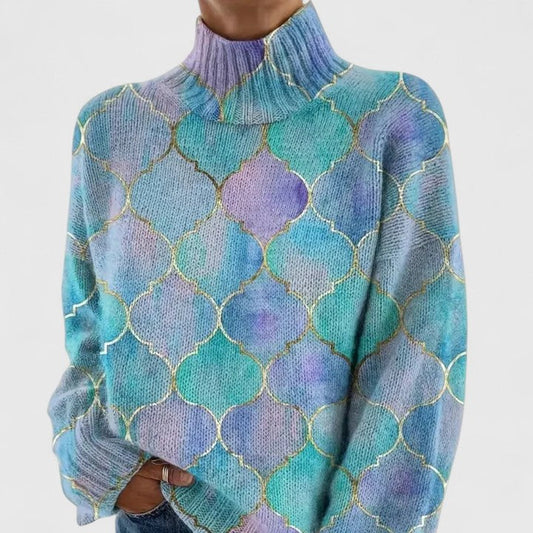Aria | Metallic Accent Maille Pull