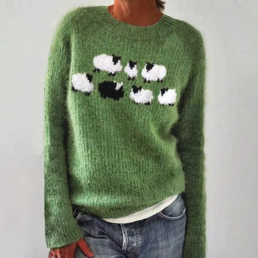 Stella | Pull Tricoté Rétro Scandinave