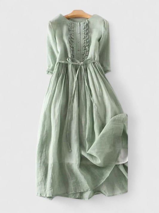 Margot | Robe Mi-Longue en Lin