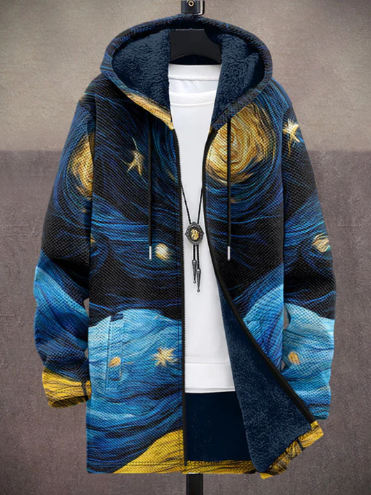 Céleste | Veste à Capuche Motifs Artistiques
