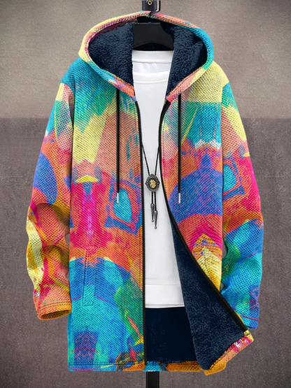 Océane | Veste à Capuche Zippée Artistique