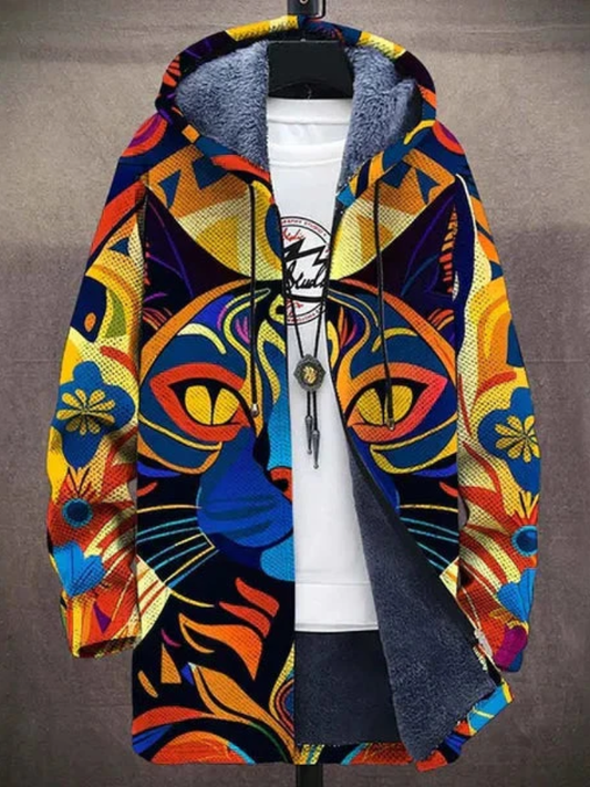 Clara | Veste Zippée Artistique à Capuche