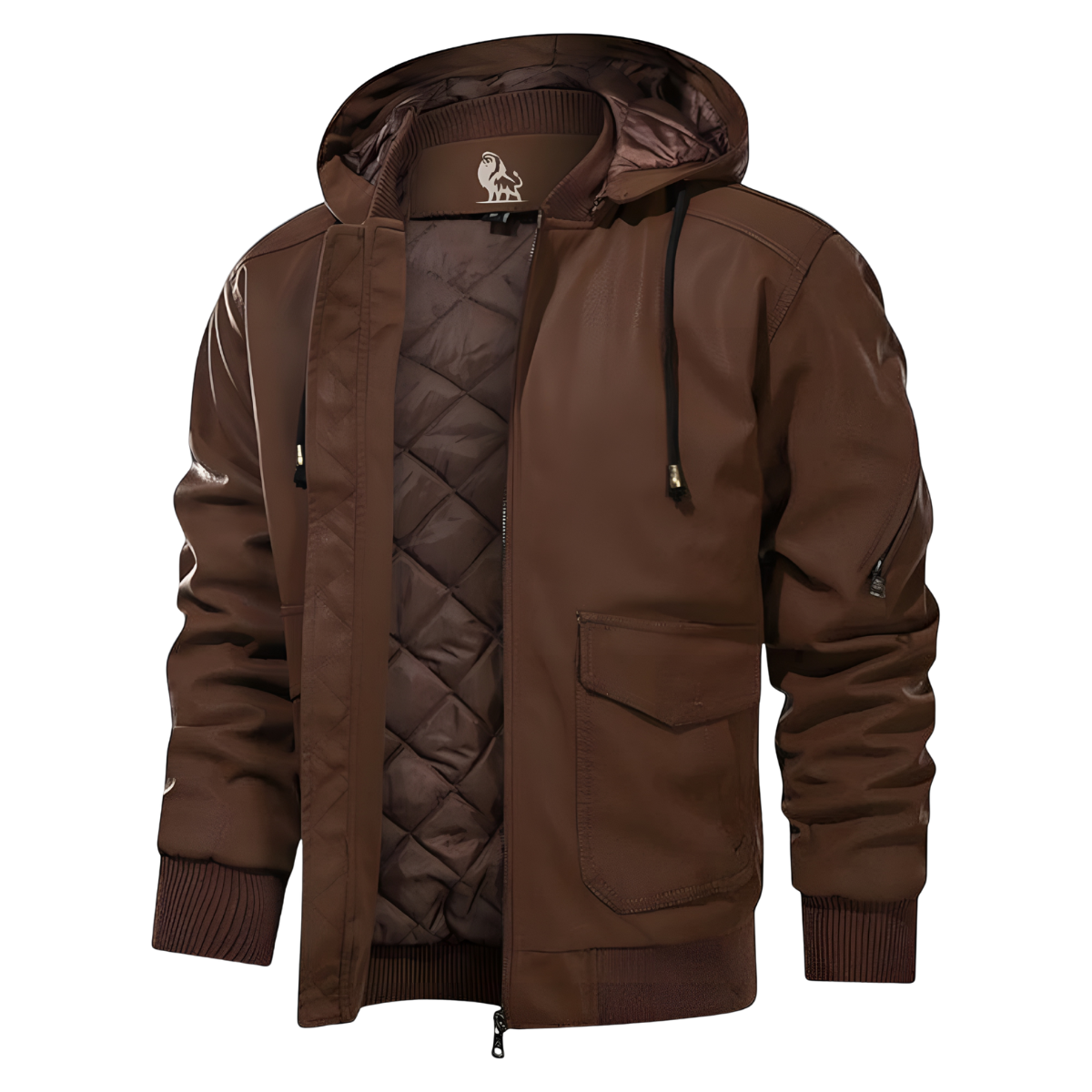 Nolan | Veste Cuir Texturé Moderne