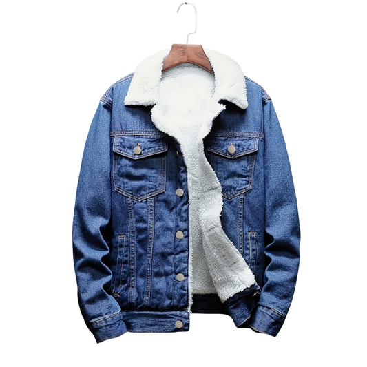 Apolline | Veste Denim Doublée Sherpa
