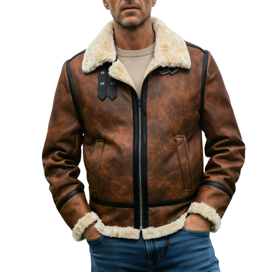 Léon | Veste Aviateur Shearling