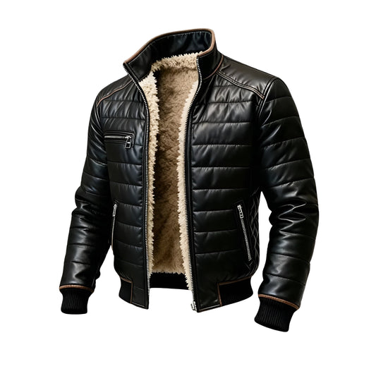 Émile | Veste Sherpa Doublée Noire