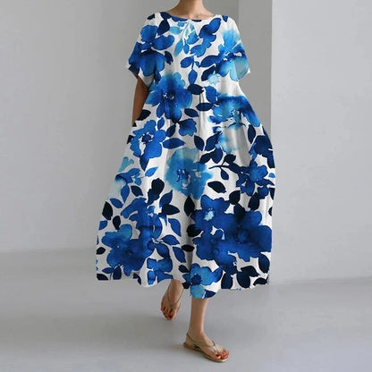 Aria | Floral Robe Mi-Longue