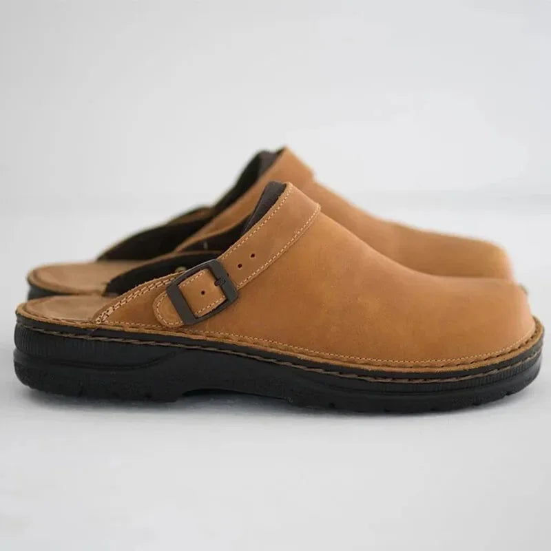 Inès | Mules Ajustables en Cuir