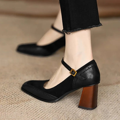 Gabrielle | Classique Talon Bloc Escarpins