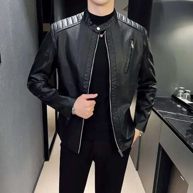 Bastian | Veste en Cuir Structurée