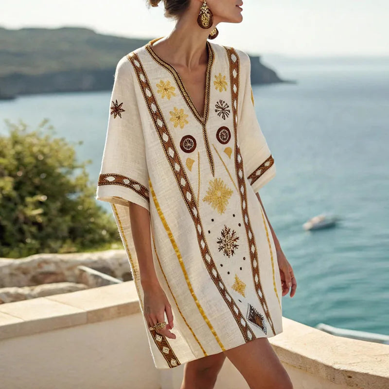 Isabelle | Robe Fluide À Motifs Floraux