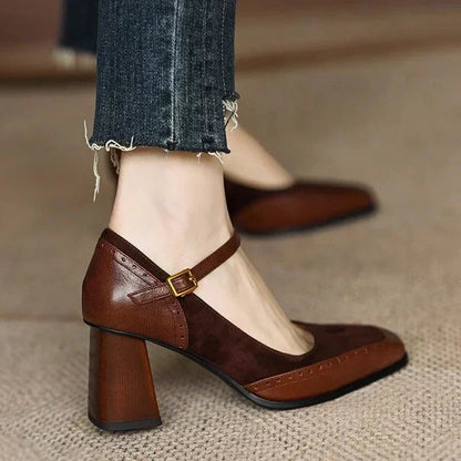 Arabella | Classique Brogue Heel Escarpins