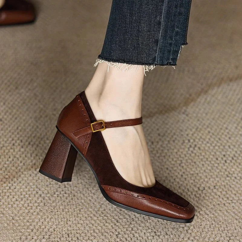 Gabrielle | Classique Talon Bloc Escarpins