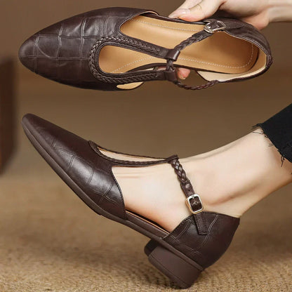 Amelia | Cuir Mary Jane Chaussures