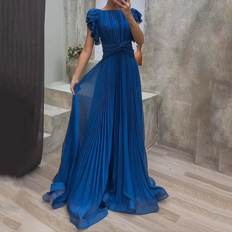 Aria | Fluide Plissé Evening Robe