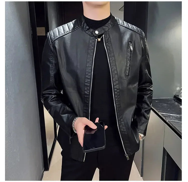 Bastian | Veste en Cuir Structurée