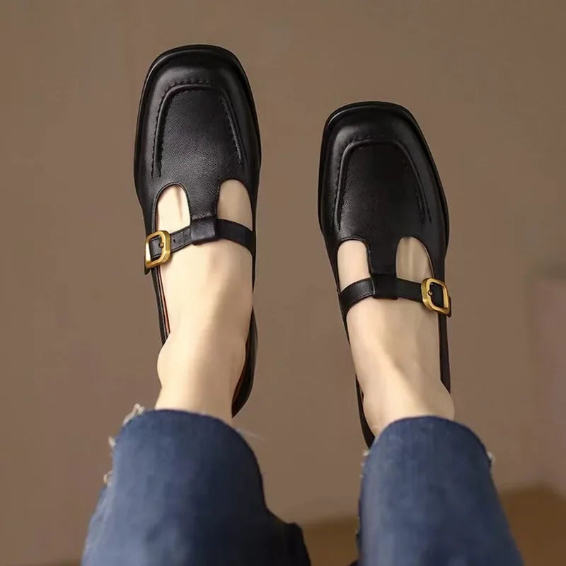 Sophia | Bride en T Talon Bloc Chaussures