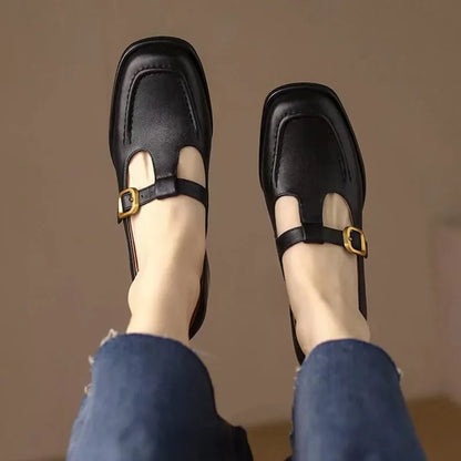 Sophia | Bride en T Talon Bloc Chaussures