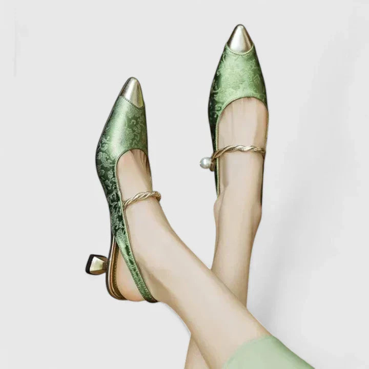 Vivienne | Pearl-Détail Kitten Talons