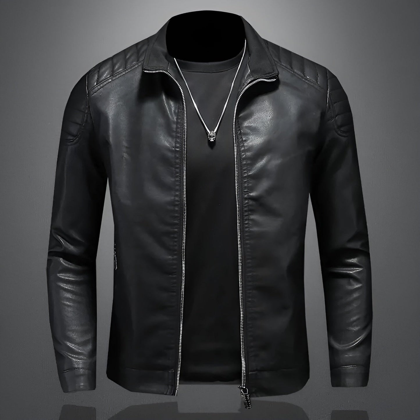 Quentin | Veste Cuir Premium Ajustée