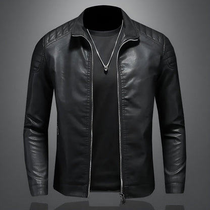 Quentin | Veste Cuir Premium Ajustée
