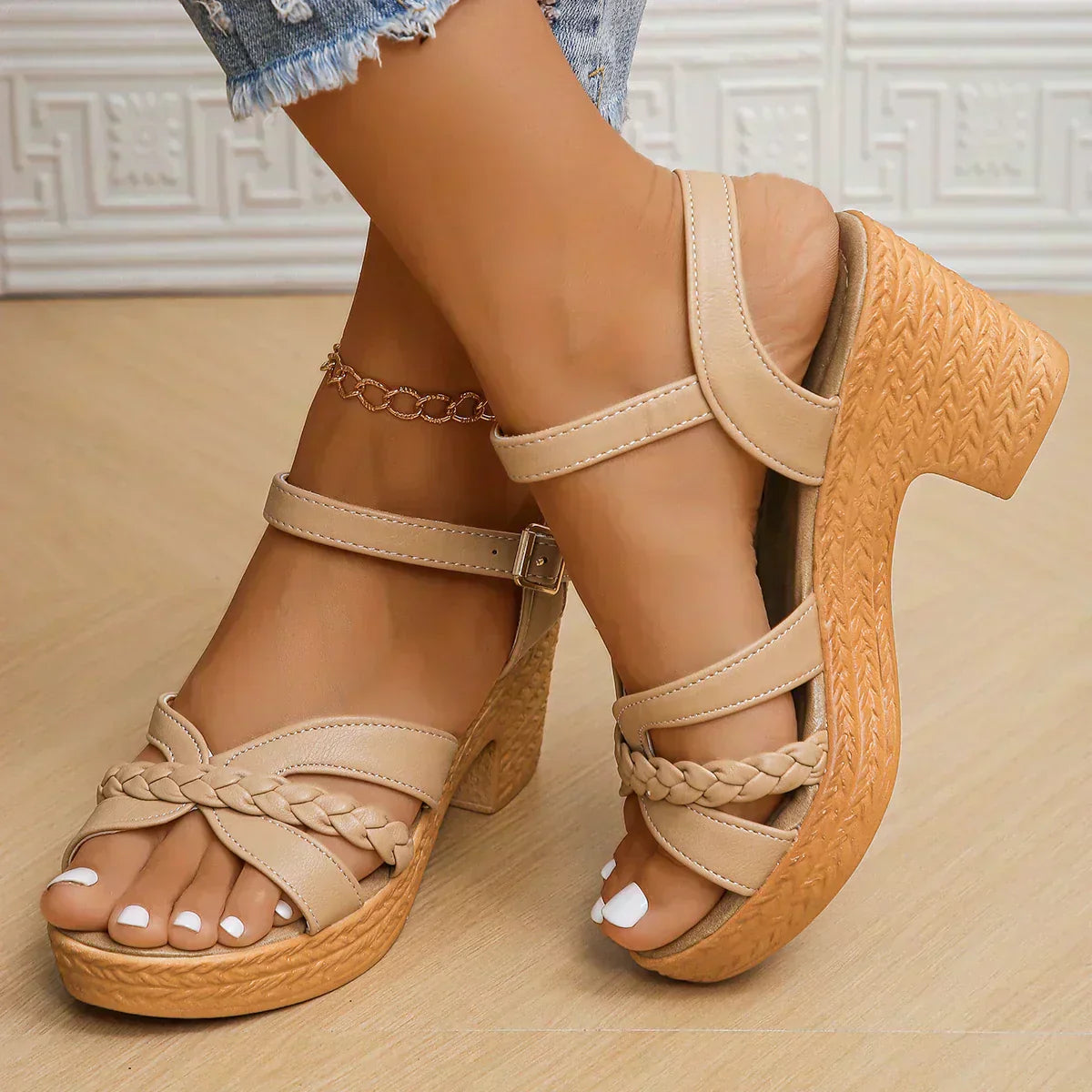Sienna | Tressé Sandales Orthopédiques