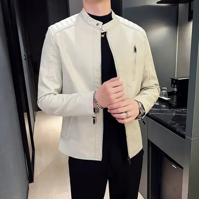 Bastian | Veste en Cuir Structurée