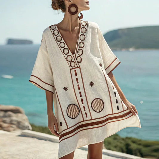Capucine | Robe Fleurie Décolleté V