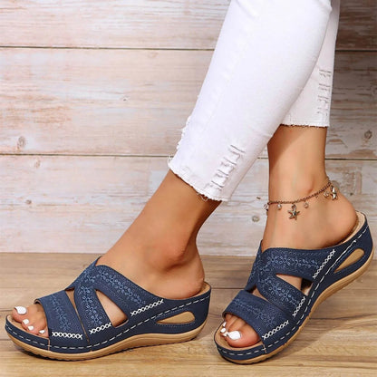 Chloe | Crystal Embellished Sandales Orthopédiques