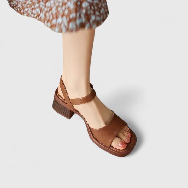 Vivienne | Bout Carré À Lanières Sandales