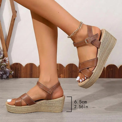 Ava | Crossover Compensé Sandales