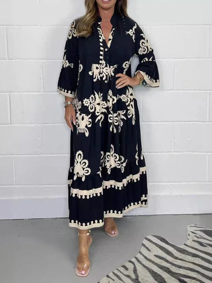 Emilia | Fluide Mi-Longue Day Robe