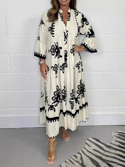 Emilia | Fluide Mi-Longue Day Robe