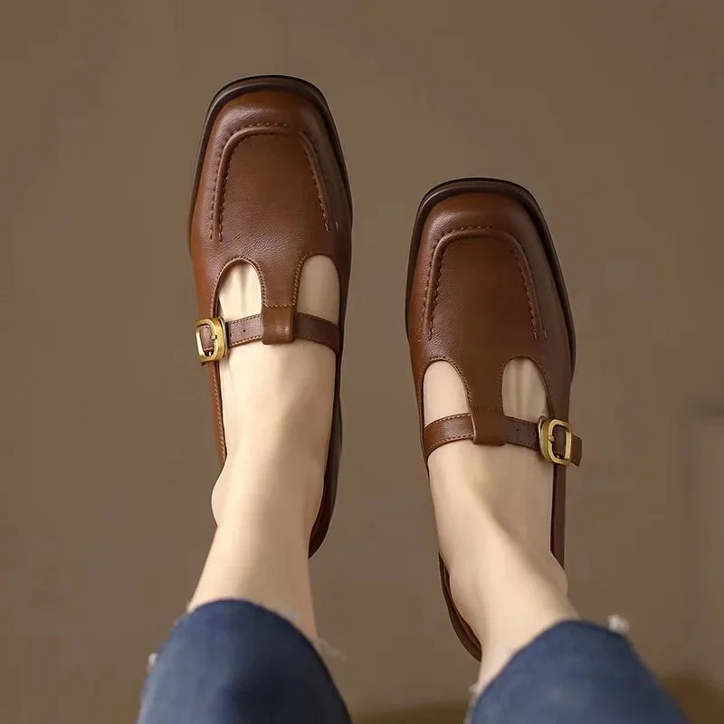 Sophia | Bride en T Talon Bloc Chaussures