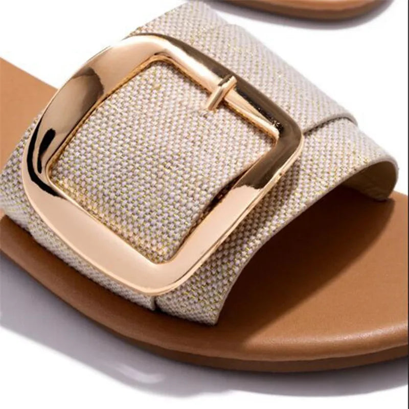 Aurelie | Doré Boucle Slides