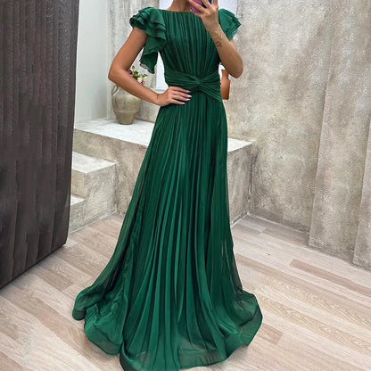 Aria | Fluide Plissé Evening Robe