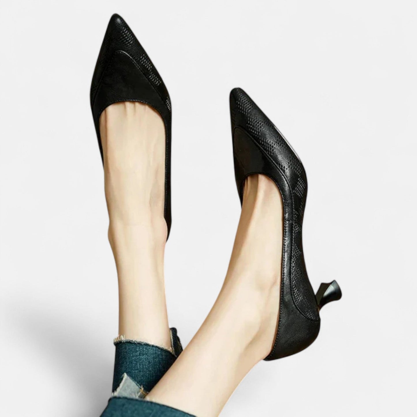 Estelle | Escarpins en Cuir Texturé