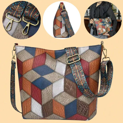Élodie | Sac Épaule Patchwork Élégant